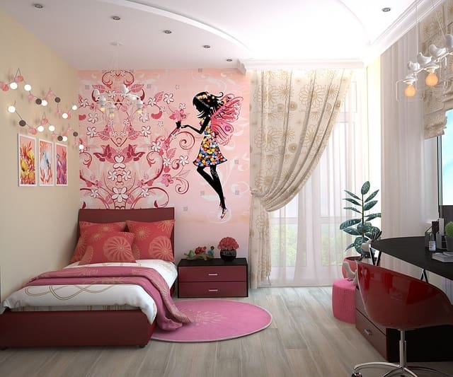 Pink Color girl bedroom design ideas