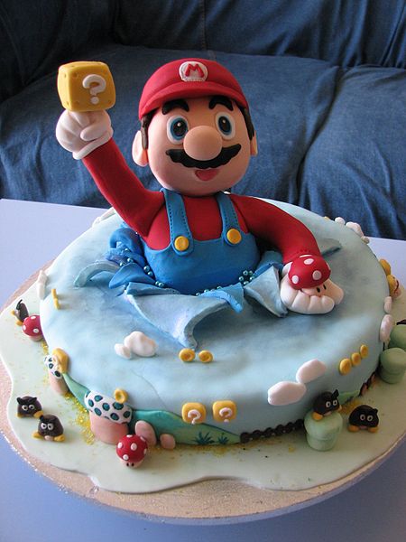 Super Mario Birthday Cake Design