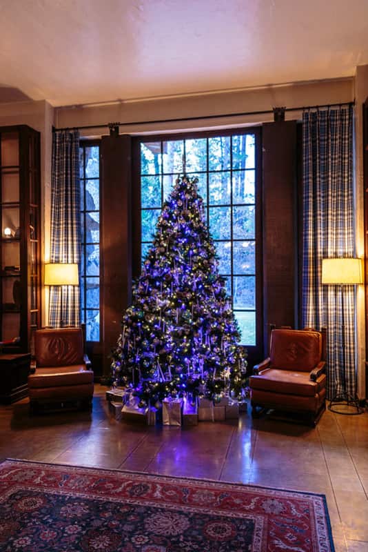 Blue lights Decor Artificial Christmas Tree