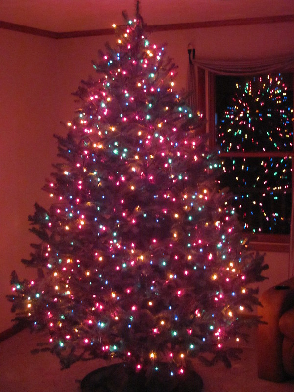 Pink Lights Decor Artificial Christmas Tree