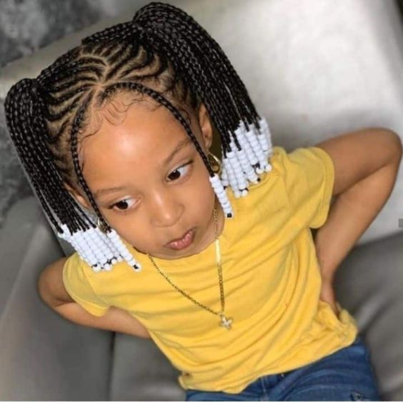 braided bead hairstyles for toddlers