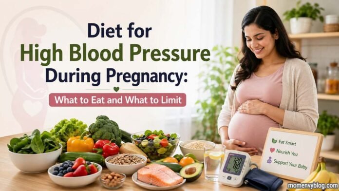 Diet for high blood pressure during pregnancy with healthy foods