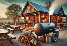 How to Tell If a BBQ Joint Near Me in Killen, AL Uses a Traditional Smoker raditional BBQ smoker outside a rustic restaurant in Killen, AL