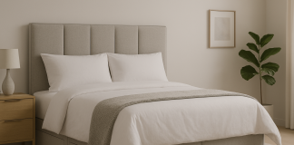 Stylish divan bed in a modern bedroom with neutral decor.