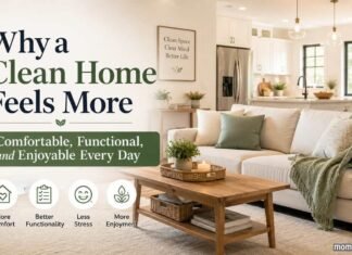 Clean, comfortable living room showing how a tidy home improves comfort, functionality, and everyday enjoyment.